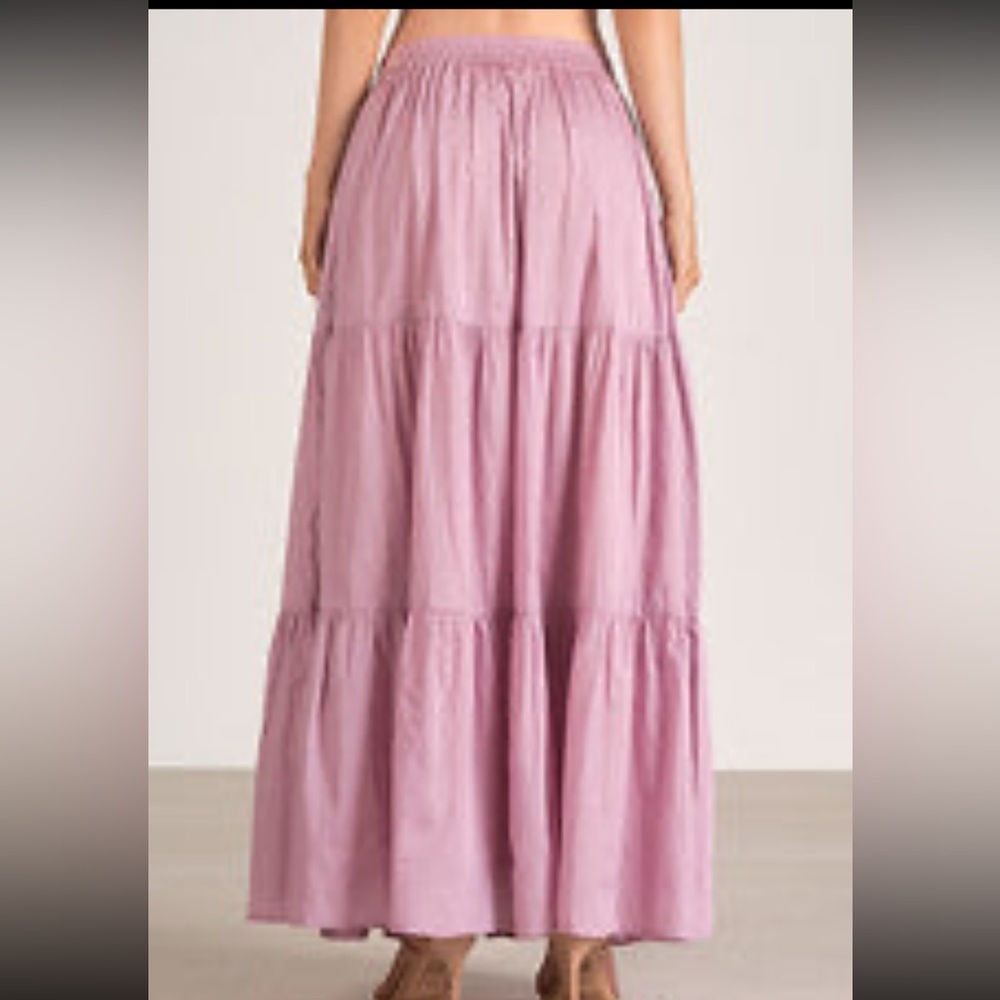 New with tags. Elan tiered maxi skirt. Lavender.